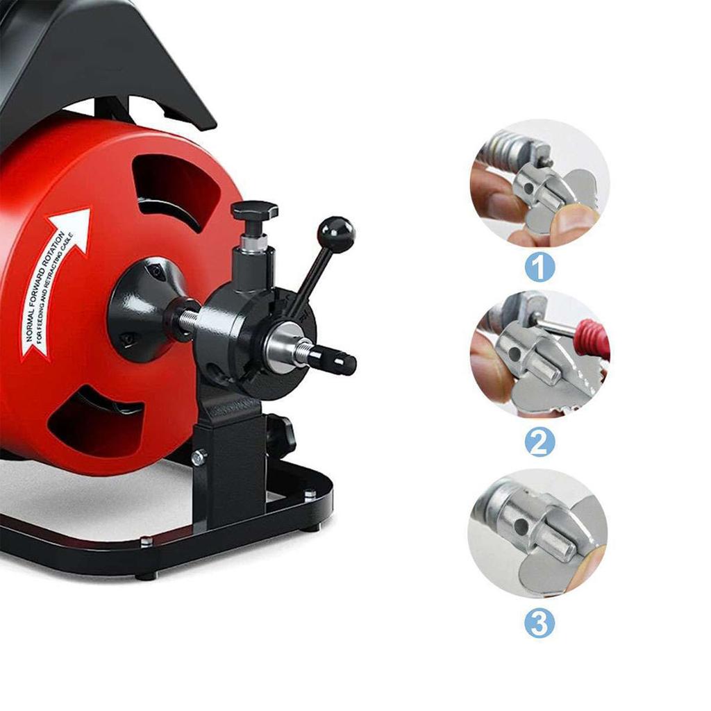 7-delt Avløpsrenser Kombinasjon Kutterhode Rørrengjøringsverktøysett For Effektiv Avløpsåpning På Kjøkken Bad