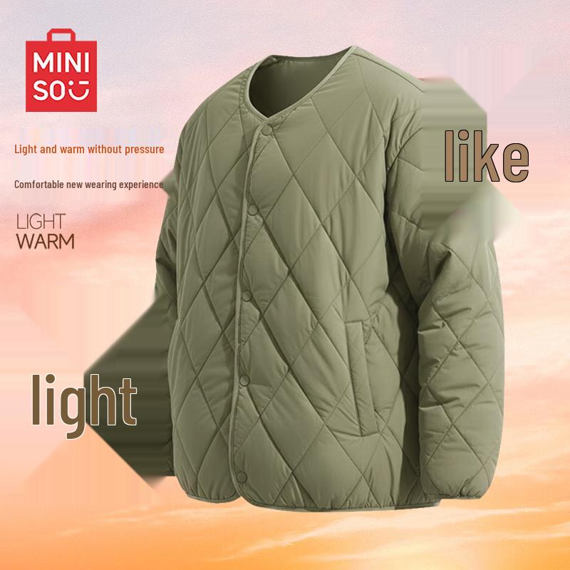 

MINISO Men s Quilted Padded Winter Jacket L