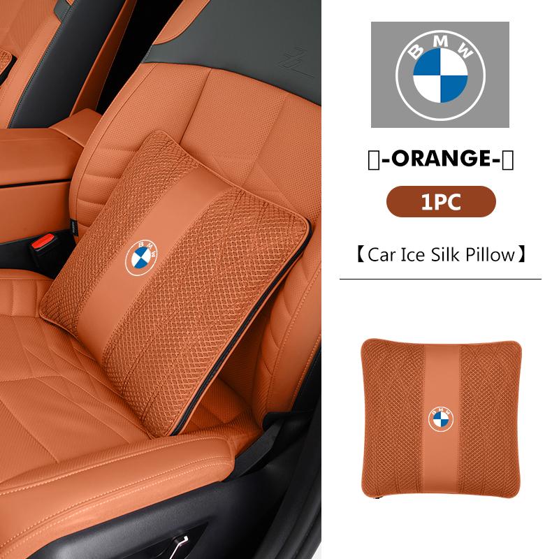 

Car Headrest Pillow Cushion Lumbar Lce Silk Fabric Sofa Pillow Quilt For BMW G30 G20 M3 M5 E91 E92 E93 E36 E70 X3 X4 X5 X1 E39