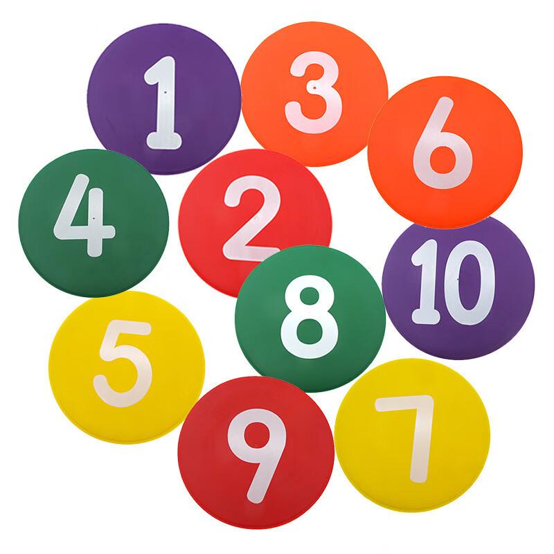 Football Training Numbered Marker Discs