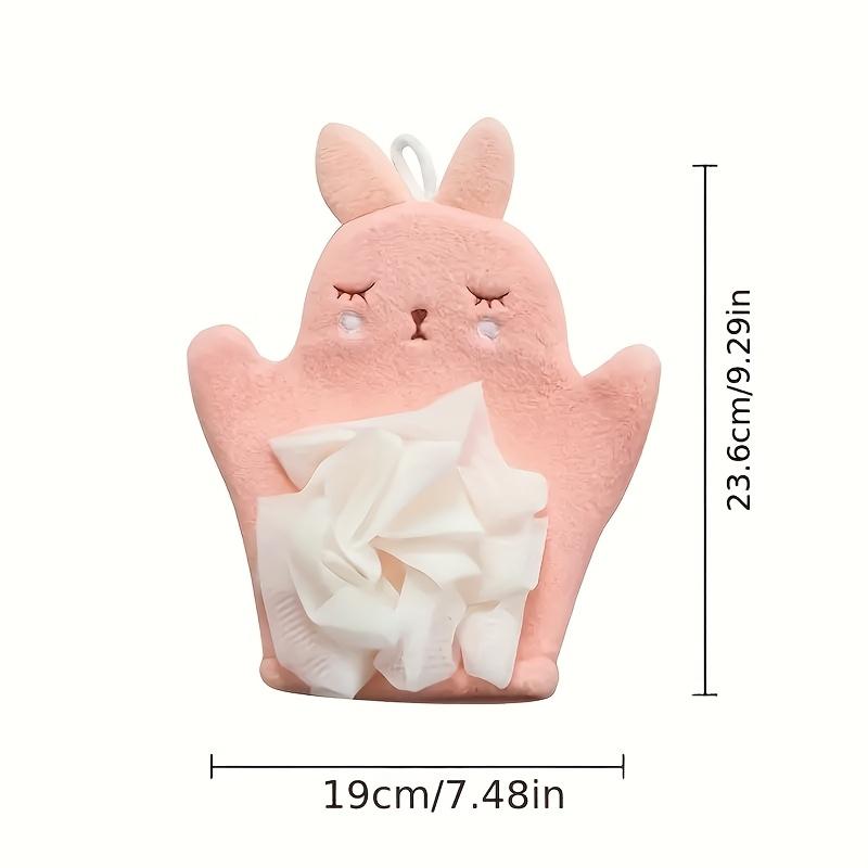 1pc Cute Cartoon Bath Glove, Non-Electric Bath Scrubber, Simple & Convenient Mud Rubbing Tool, Adorable Bath Towel, Back Scrub Accessory for Home & Ki