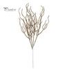 Glittery Branch Decoration Glitter Artificial Christmas Tree Pick, Sparkling Faux for Party Pick Ornament, Curly Decorative Twigs Stick Stem