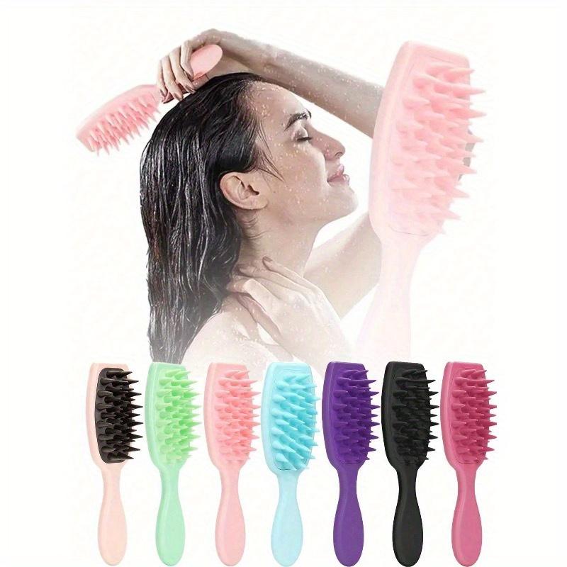 1/4 Pieces Pink Hair Comb Set - Multifunctional Hair Comb, Wide Tooth Comb, Fine Tooth Comb, Mouse Tail Comb And Double Headed Comb