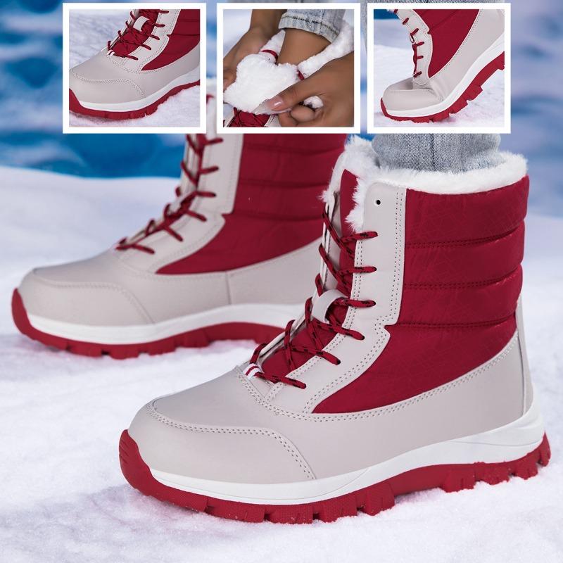 Women's High-top Cotton Shoes Boots Large-size Outdoor Anti-slip Waterproof Women's Snow Boots Winter Shoes for Women