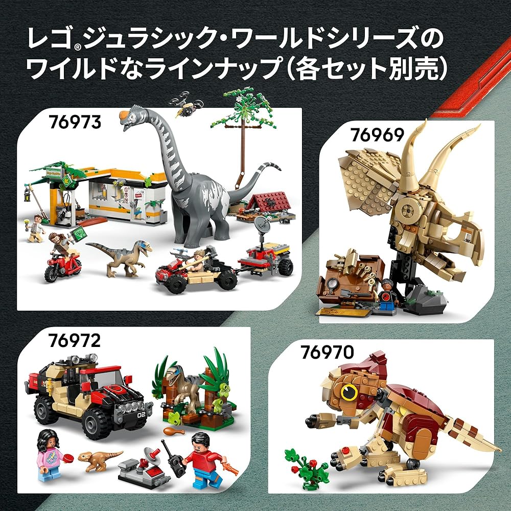 LEGO Jurassic World Spinosaurus and Quetzalcoatlus Aerial Mission Building Toy for Kids Ages 8-10