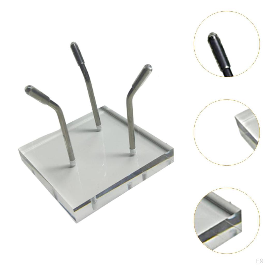Metal Arm Display Palette with Acrylic Base Mineral Holder for Coral Rocks