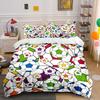 Colorful Soccer Pattern Bedding Set Multiple Sizes Kid'S And Adults' Bedroom Exquisite 3Pc Bedding Set, Gift