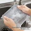 Silbernes Antihaft-Entfettungs-Stahldraht-Spültuch für die Küchenreinigung