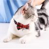 Adjustable Christmas Pet Collar with Bell and Bow for Small Dogs Cats Festive Party Costume Accessories 2026 New Year Gifts