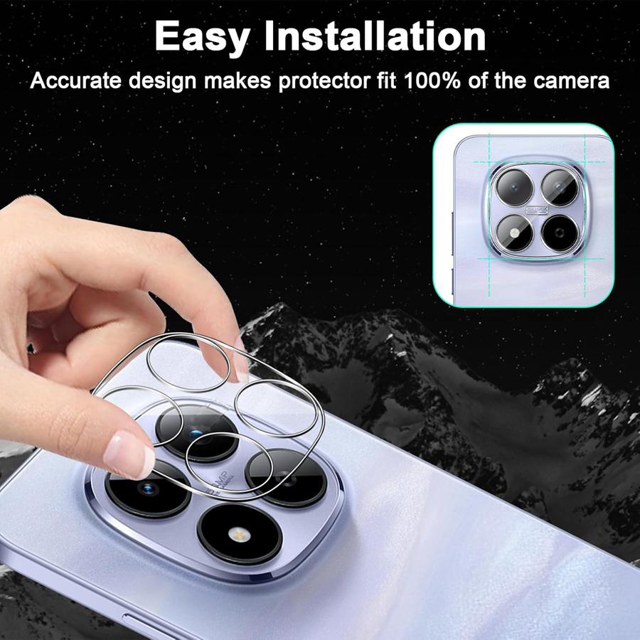 3 Pcs Tempered Glass Lens Camera Film for Redmi Note 15 4G 5G Redmi Note 15 Pro 4G 5G Note 15 Pro+ Plus 5G 9H Hardness Lens 3 Pack Redmi Note15