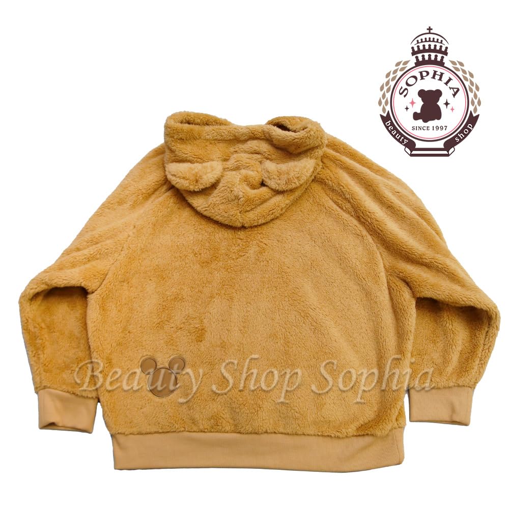 Duffy Friends Winter 2024 Hoodie with Wrapping Perfect As a Gift or Souvenir [gaia80] & Non-Woven Bag, [Park Exclusive] (JP, Alphabet, L, Brown)