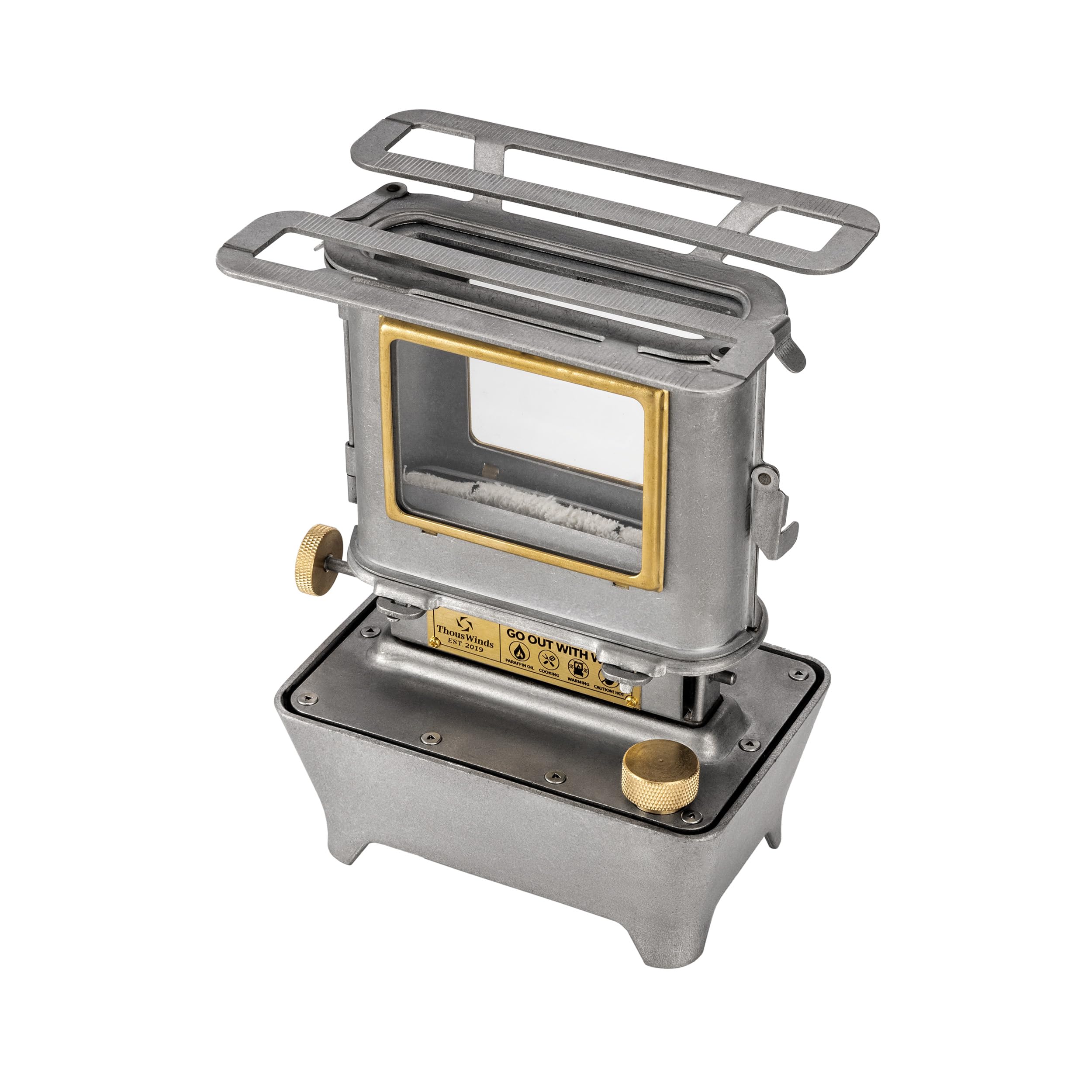 

Thous Winds Iron Stove, Fire Dance Stove, Oil Lantern, Camping Stove, Stove Lamp, Outdoor Fireplace, Warmer, Cooker, Heater, BBQ, with Refillable Wick