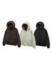 Unisex Reversible Fleece-Lined Cotton Jacket with Hood - Winter Thickened Outerwear