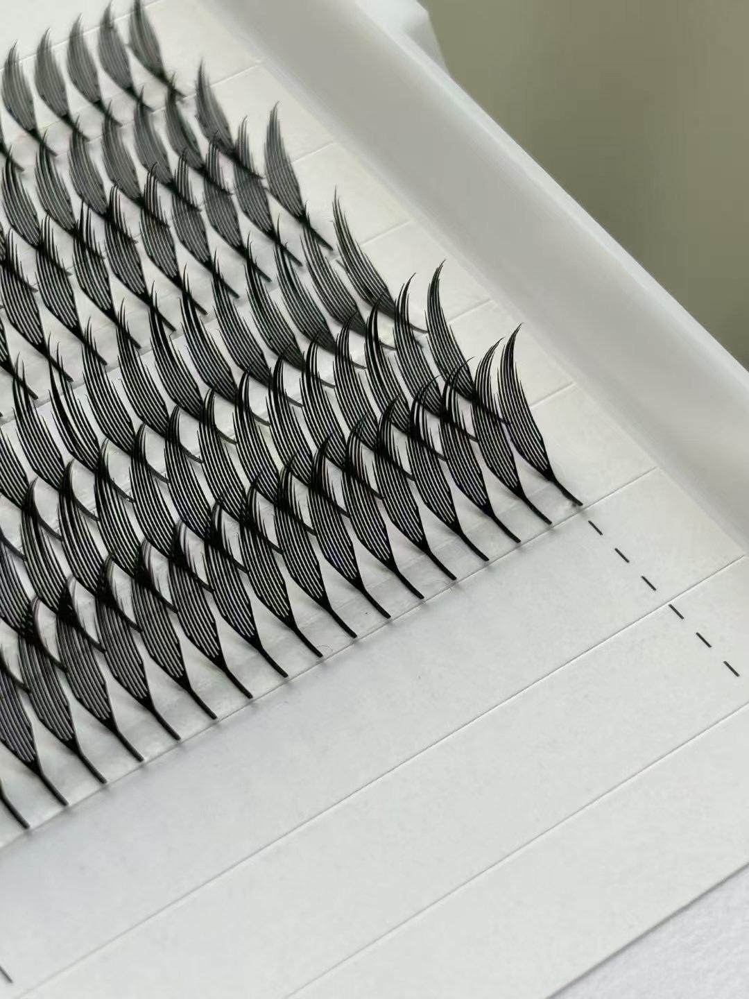 

Готовые веерные ресницы для наращивания ресниц Tower Top Feather shape Faux Mink Soft Natural Готовые русские объемные ресницы для макияжа Manga Spire-C