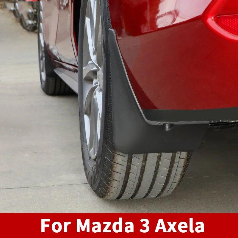 4Pcs/set Car Mudflaps Splash Guards Car Mud Flaps For Mazda 3 Axela   Front & Rear Protector Accessories