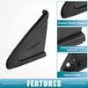 Front Left Door Mirror Corner mudguard Triangle Cover Trim No.60118-02370 Rearview Triangle Trim Panel for Toyota Corolla 2019-2021 Plastic Black