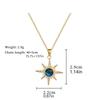 Collier pendentif Soleil en Acier Inoxydable 316L Pour Femmes Exquis et Tendance Chaîne de Clavicule Planète Bijoux de Fête pour Filles Cadeaux