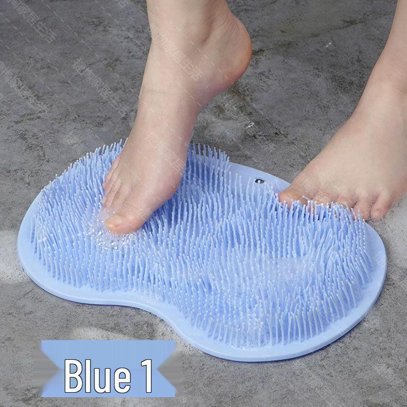 Wall-Mounted Non-Slip Back and Foot Scrubber with Suction Cup