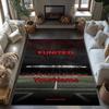 Manchester Personalized Text Carpet Design for Bedrooms Outdoor Game Room Kitchen Antislip Carpet Decorate Offices Best for Christmas