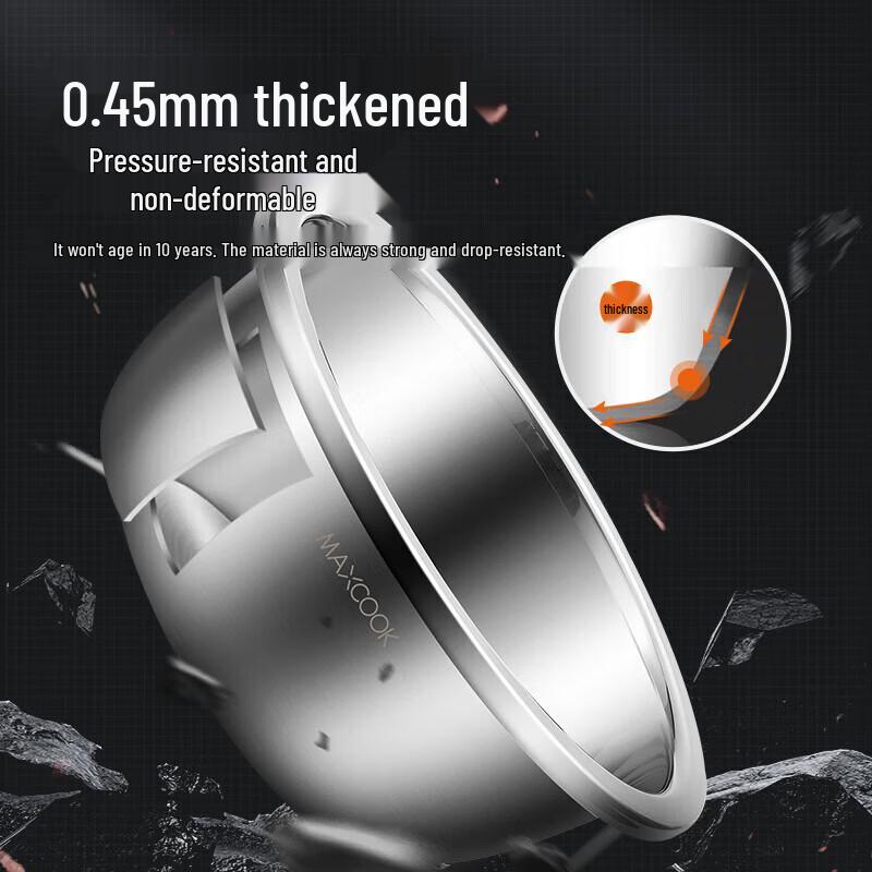 MAXCOOK Stainless Steel Mixing Bowl Set