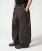 TRILLION Stone Washed Cargo Pocket Cotton Pants_Khaki