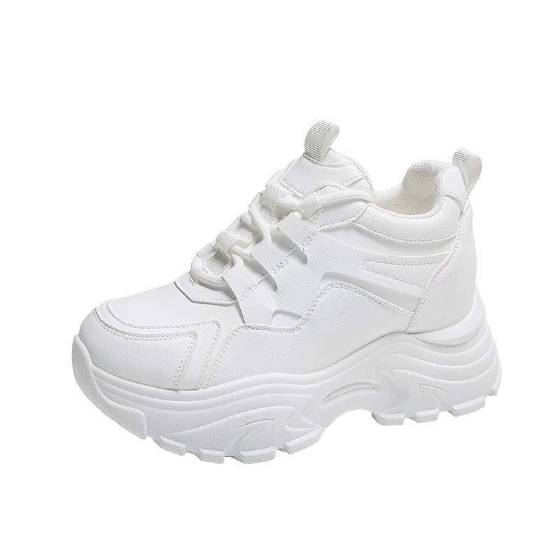 Inner Height Increase and Velvet Dad Shoes Women's 2025 Autumn and Winter New Versatile Small Man Thick-soled Casual Sports Little White Shoes