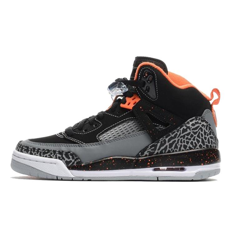 (GS) Air Jordan Spiz ike Black Electric Orange Kids 317321-080 EU 36