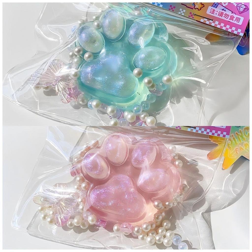 Cute Crystal Cat Paws, Plush, Super Soft, Stress-relieving, Slow Rebound, Stress-relieving Toy Cat Paws