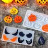 Halloween Silicone Mold Easy Release Pumpkin Cat Witch Shape DIY Earrings Necklace Pendant for Craft Making