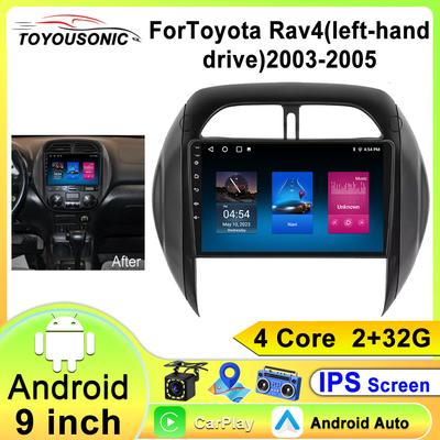 Android 12 Toyota RAV4 2003-2005 İçin Multimedya Otomotiv Carplay Android Auto Kablosuz 8 Çekirdekli Radyo wifi 4G GPS Araç Ses Sistemi Auto