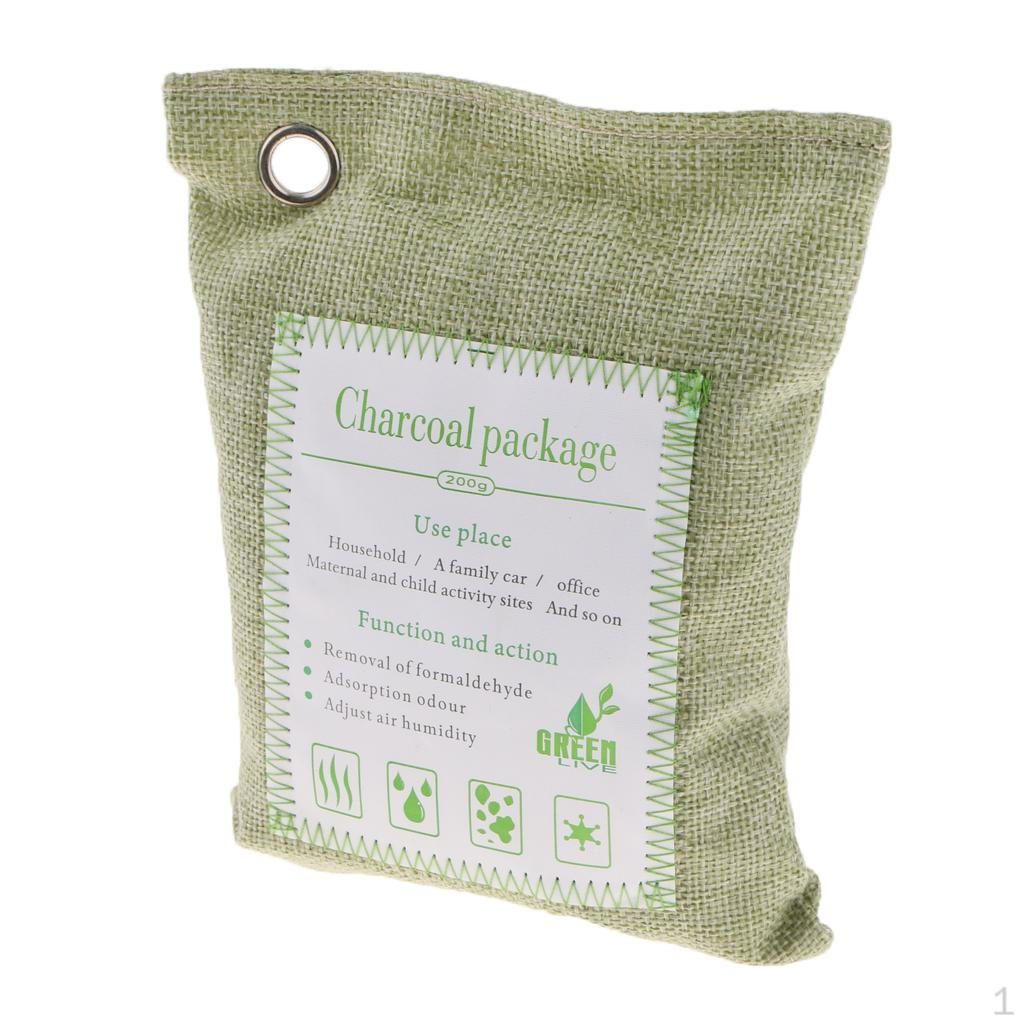 

Odor Neutralizer Freshener Bags, Bamboo Purifying Bags Green