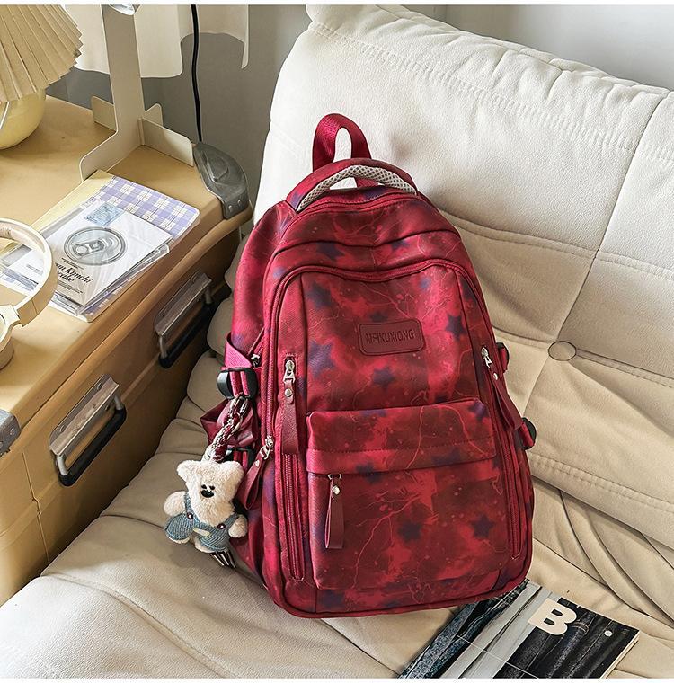 Cartable Série Étoile Brumeuse Haiyu changement graduel étoiles tachetées cartable hommes et femmes ambiance rue voyage sac à dos polyvalent