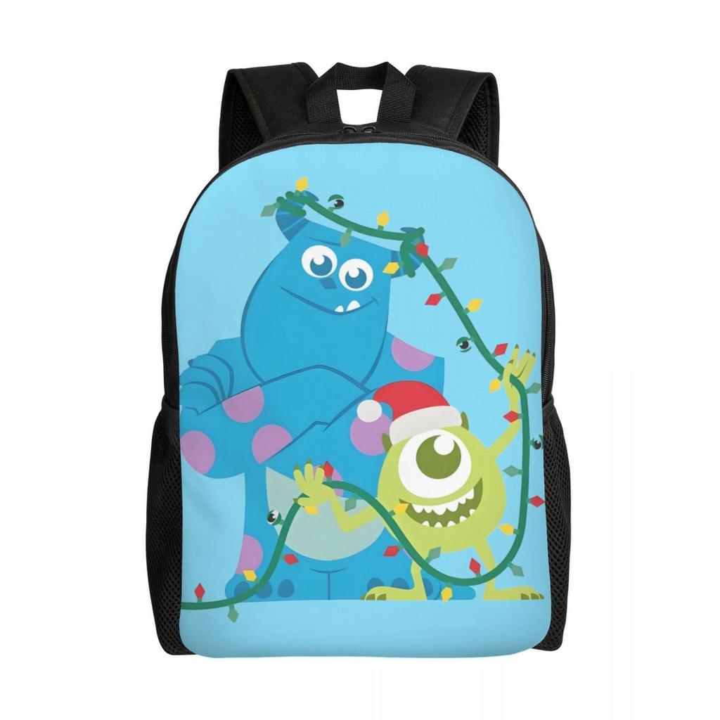 Zaino Mike Wazowski Uomo Donna Casual Borsa per Libri per College Scuola Borse Mostro Carine