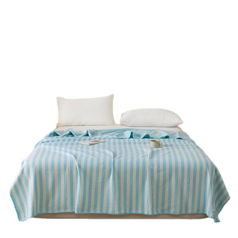 All-Season Cotton Waffle Blanket for Single, Double, or Children - Gauze Quilt Cover Towel Blanket Series