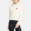 Under Armour Project Rock Terry Hoodie Women Hoodies White 1351807-110
