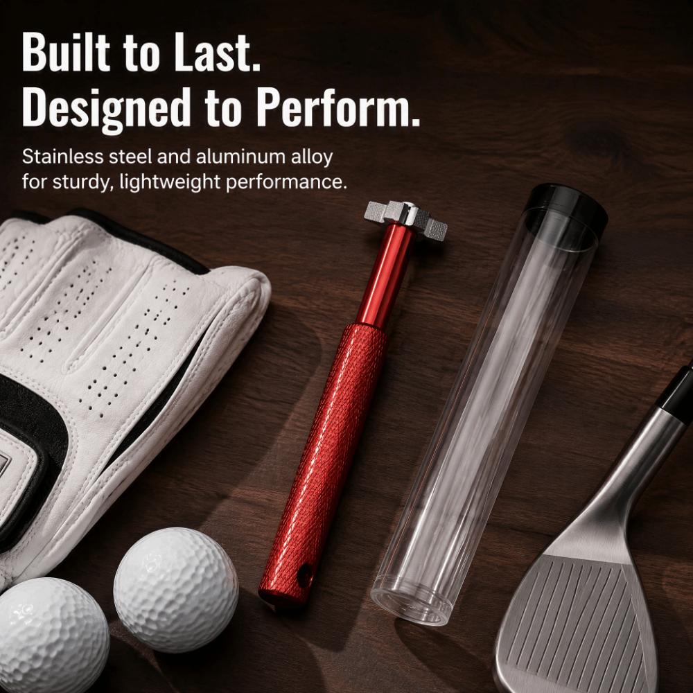 4pcs Compact Handheld Design Golf Club Groove Sharpener Golf Course Maintenance