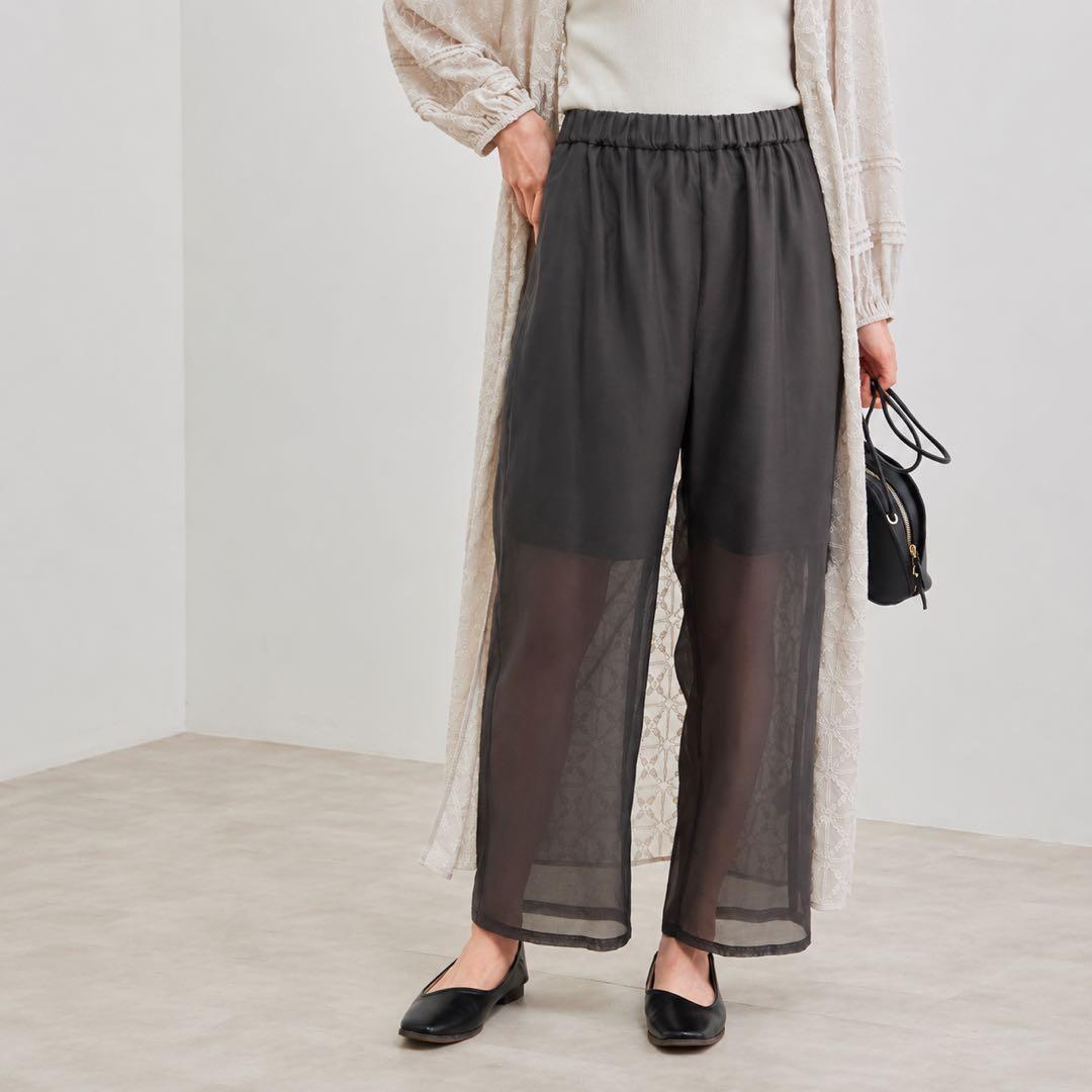 ROPE PICNIC Sheer Pants RENU Recycled Polyester Unused New 38