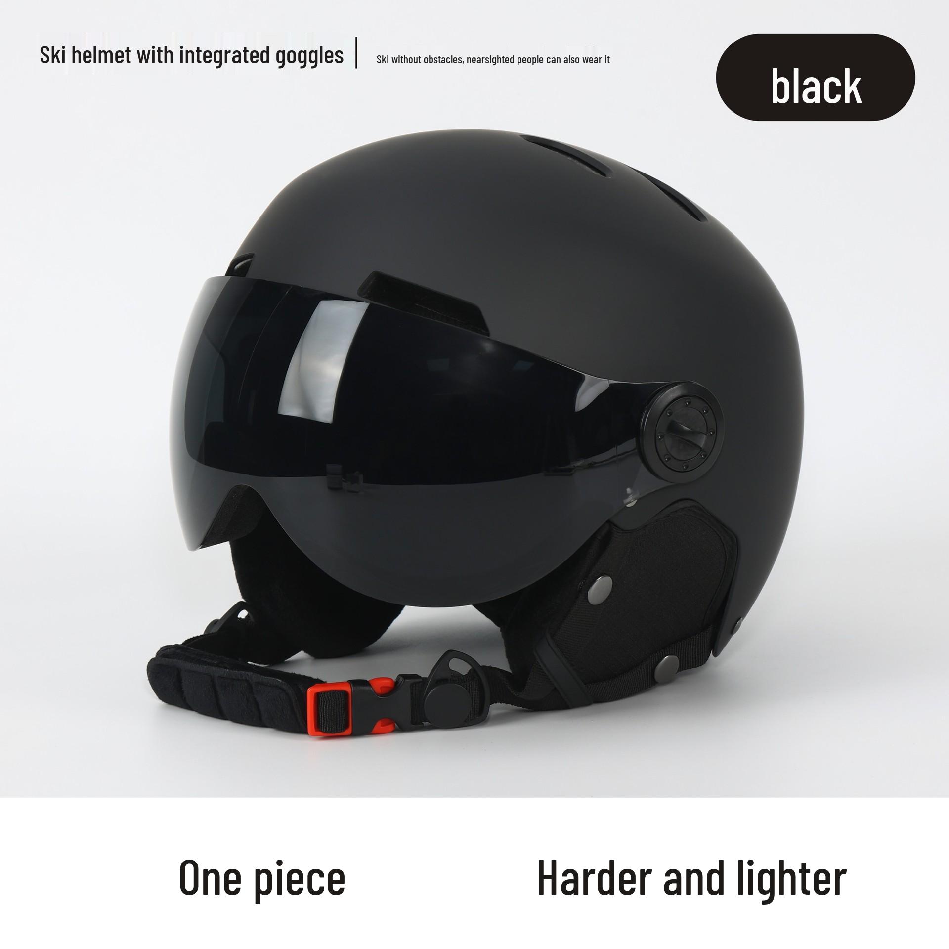 

Integrated Lens Safety Helmet for Electric Scooters & Bikes - Windproof, Cold Protection, Winter Warmth