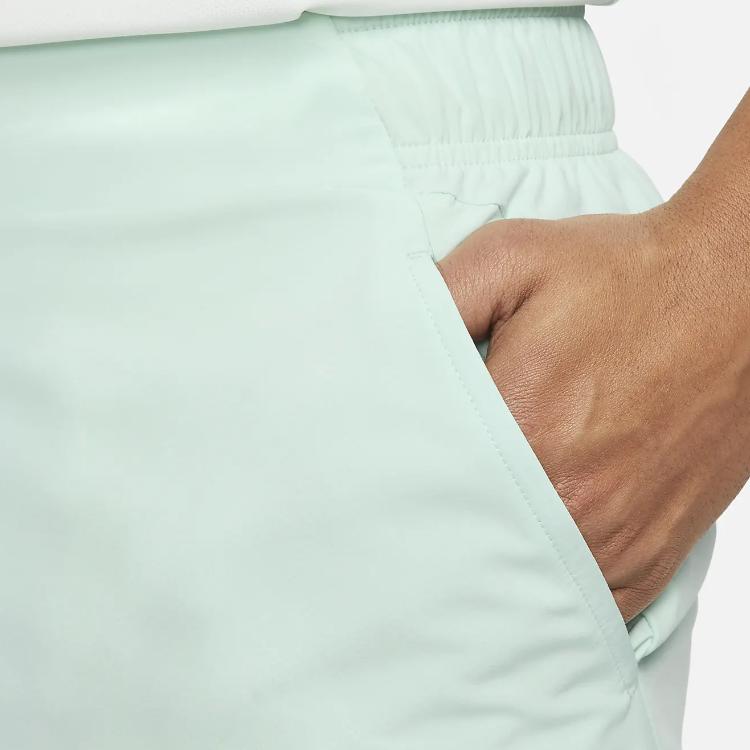 Nike Court Dri-FIT Slam Logo Print Mid-Rise Fitted Drawstring Comfortable Sports Shorts Men Shorts Emerald-Ice DX5532-346