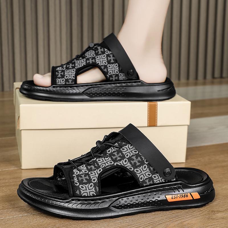 High Quality Men's Casual Sandals Summer Outdoor Breathable Anti Slip Waterproof Beach Shoes Youth Dual-purpose Sports Slippers