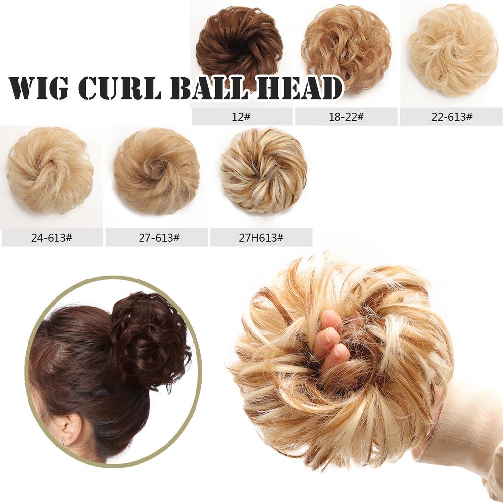 Rubber Band Curler Ball Head Simulation Of Human Hair Coil Bud Headdress
