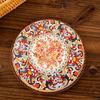 Decorative Heat Mat Vintage Ceramic Trivet, Resistant Pot Holder for Casserole Enamel Elegant Dining Placemat Cookware, Traditional Table Hot Dishes,