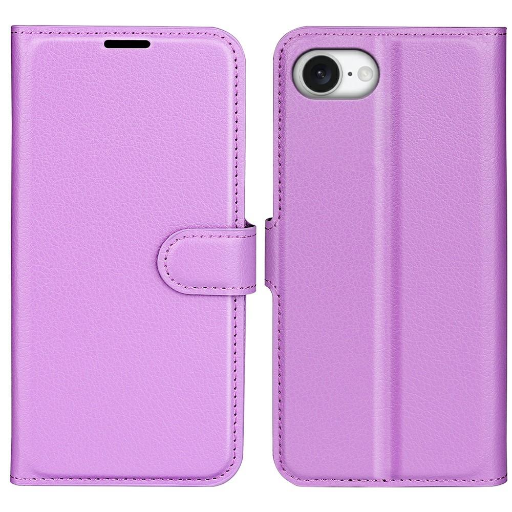 For iPhone 16e Case Litchi Texture Shockproof Leather Wallet Phone Cover