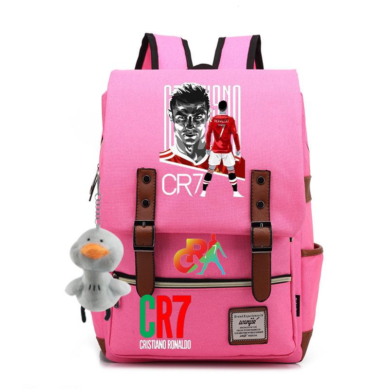 Modischer Anime CR7 Teenager Schüler Schultasche Herren und Damen Freizeit Rucksack