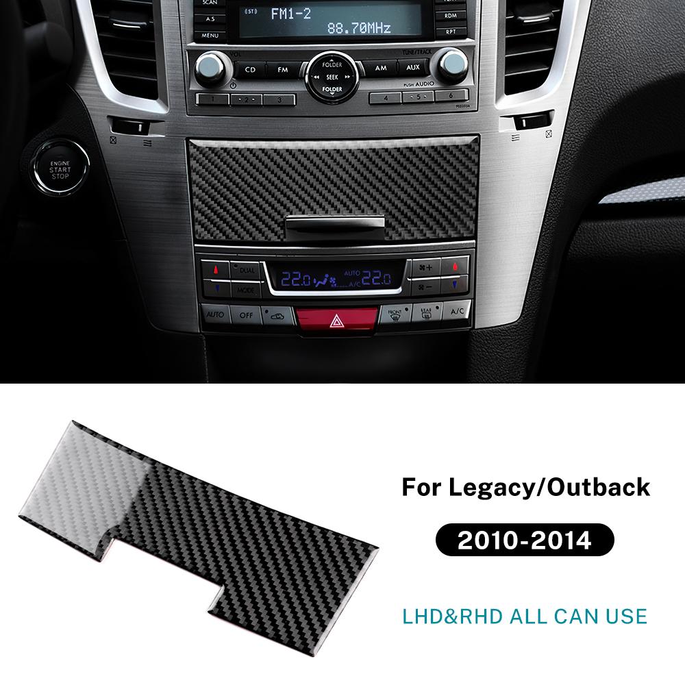 Carbon Fiber Style Interior Sticker for Subaru Legacy Outback 2010 2011 2012 2013 2014 LHD RHD Interior Panel