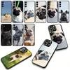for Motorola Moto G54 G05 G24 G45 G55 G75 G85 G15 G57 G86 Power Edge 50 30 Ultra Fusion neo Pro Case France Bulldog Dog Pet