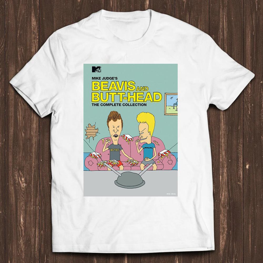 

Beavis Butt-Head Complete Collection White Cotton Full Size S-5XL Unisex T-Shirt XXXL