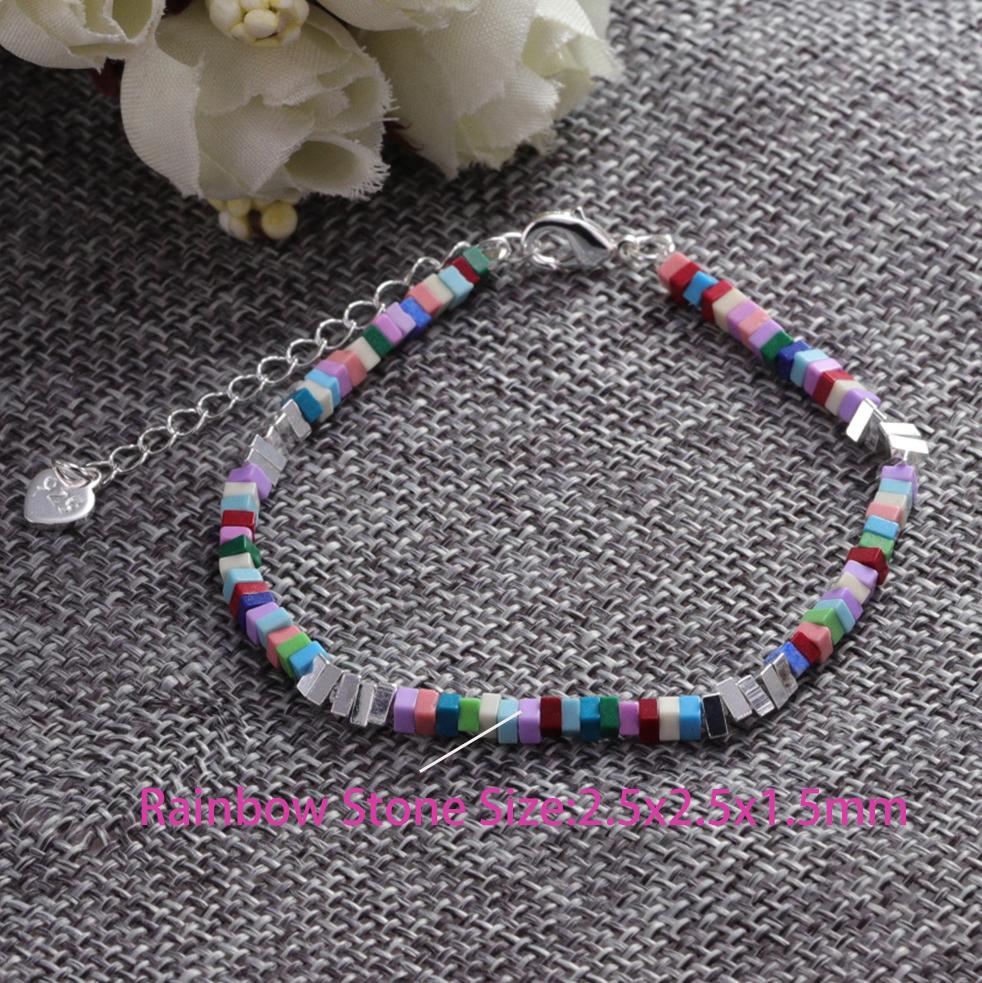 Bijuterii Cadou Brățară din mărgele de pietriș natural Brățări boeme fermecătoare Accesorii din cristal Lanț Mărgele de orez unisex Brățară turcoaz