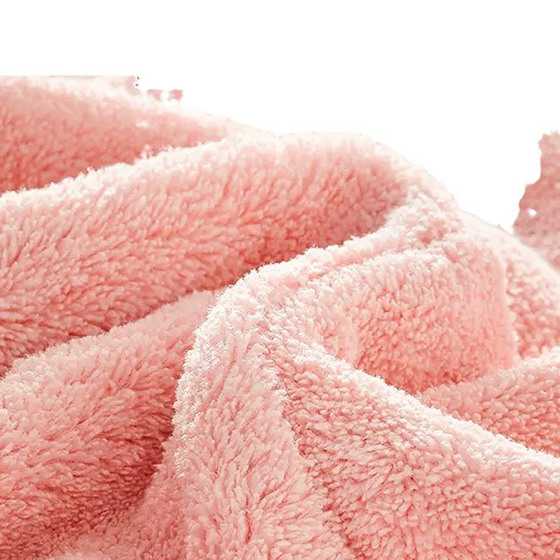 Cuffia per peli di gatto, asciugamano in pile di corallo, per capelli lunghi, cappello ad asciugatura rapida, asciugamano da bagno, assorbente d'acqua, asciugamano per capelli da donna