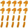 Qiilu Tire Machine Rim Protector, 20pcs Tyre Tire Changer Mount Demount Head Duck Head Insert Rim Protector Tire Machine Accessories